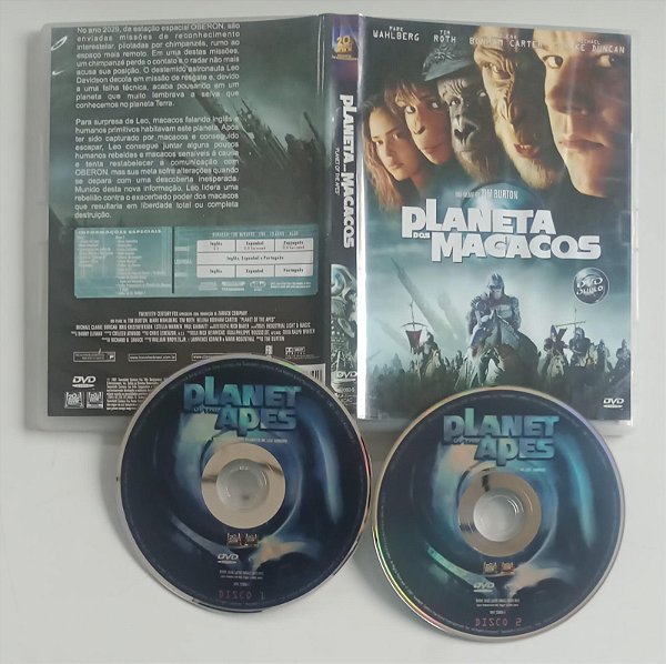 Dvd Planeta dos Macacos - Dvd Duplo Editora Tim Burton [usado]