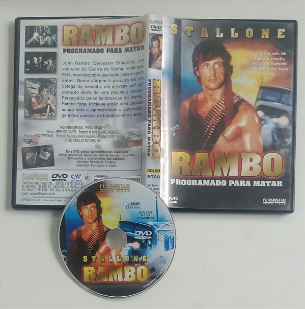 Dvd Rambo - Programado para Matar Editora Ted Kotcheff [usado]