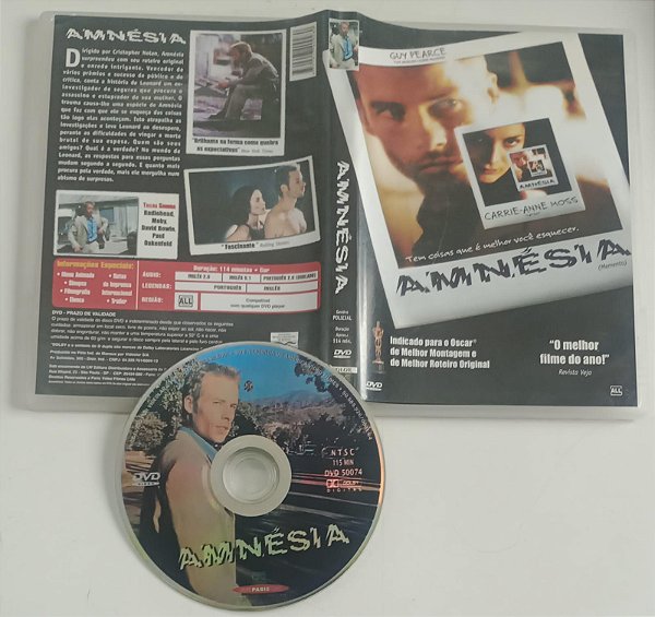 Dvd Amnésia Editora Christopher Nolan [usado]
