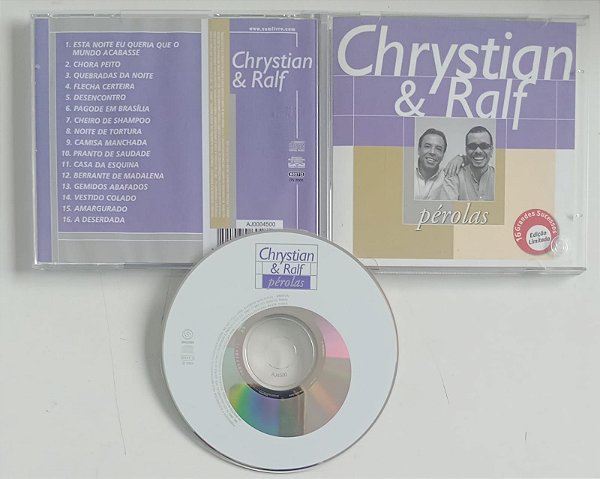 Cd Chrystian & Ralf - Pérolas / 16 Grandes Sucessos Interprete Chrystian e Ralf (2000) [usado]