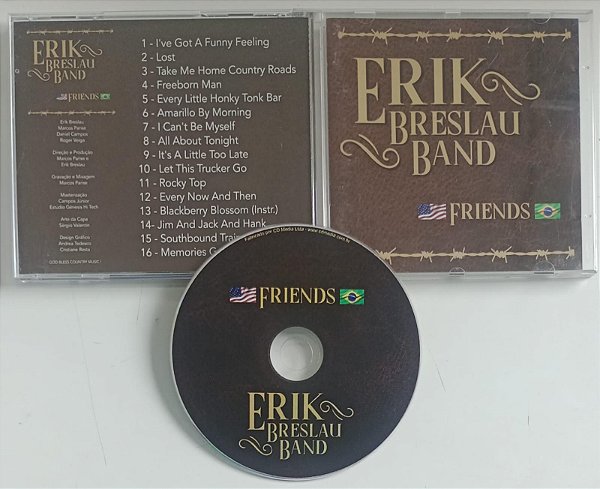 Cd Erik Breslau Band - Friends Interprete Erik Breslau Band [seminovo]