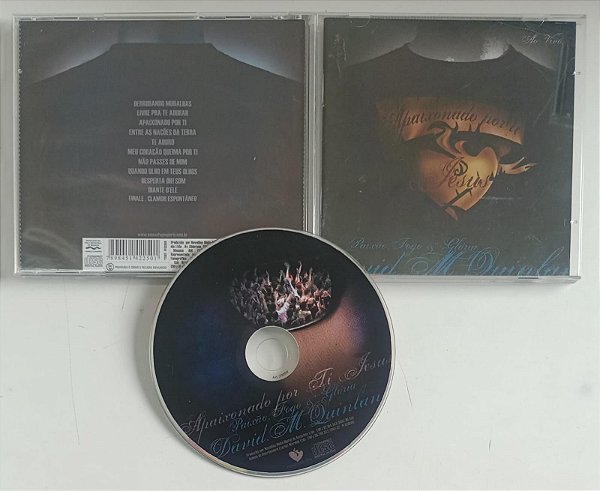 Cd David M. Quinlan - Apaixonado por Ti Jesus / Paixão, Fogo e Glória Interprete David M. Quinlan (2007) [usado]