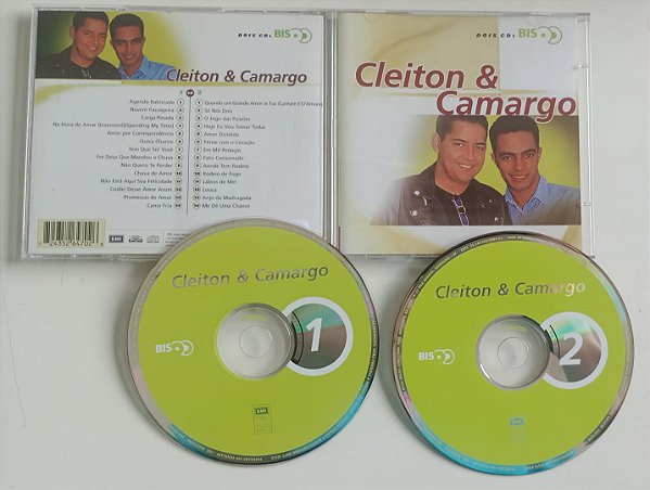 Cd Cleiton & Camargo - Dois Cds Bis Interprete Cleiton e Camargo (2000) [usado]