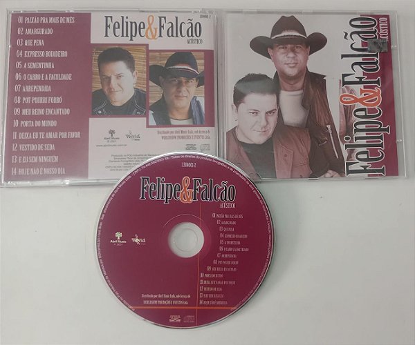 Cd Felipe & Falcão - Acústico Interprete Felipe e Falcão (2001) [usado]