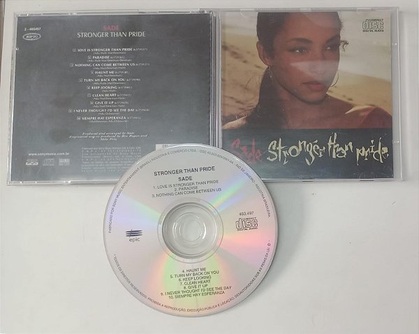 Cd Sade - Stronger Than Pride Interprete Sade [usado]