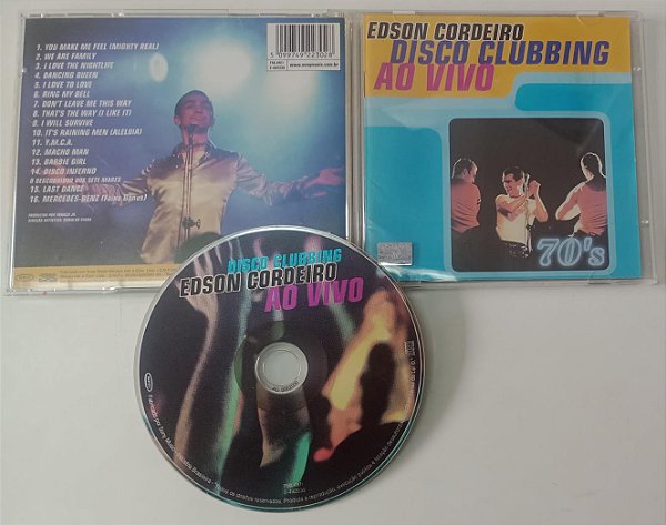 Cd Edson Cordeiro - Disco Clubbing / ao Vivo Interprete Edson Cordeiro (1998) [usado]