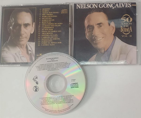 Cd Nelson Gonçalves - 50 Anos de Boemia Vol. Ii Interprete Nelson Gonçalves (1991) [seminovo]