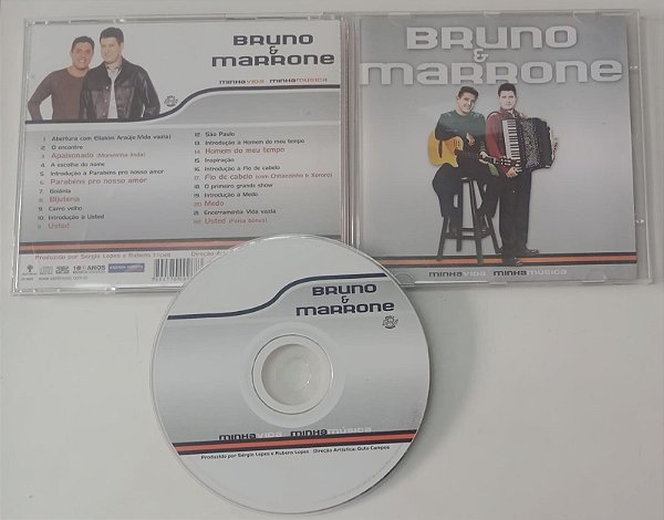 Cd Bruno & Marrone - Minha Vida Minha Música Interprete Bruno e Marrone (2002) [usado]