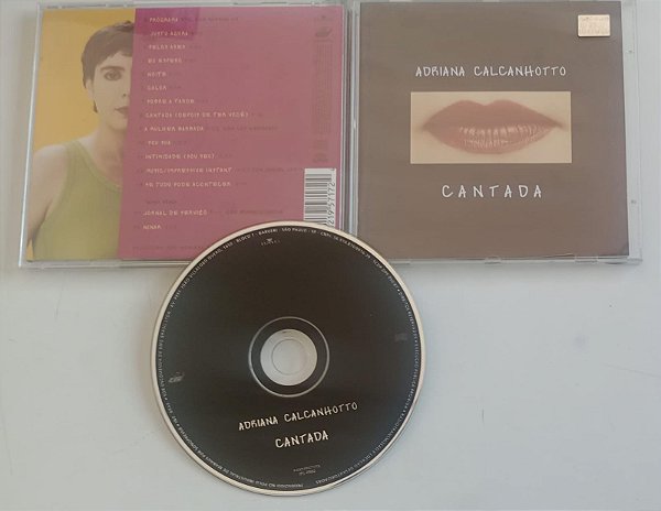 Cd Adriana Calcanhoto - Cantada Interprete Adriana Calcanhoto (2002) [usado]