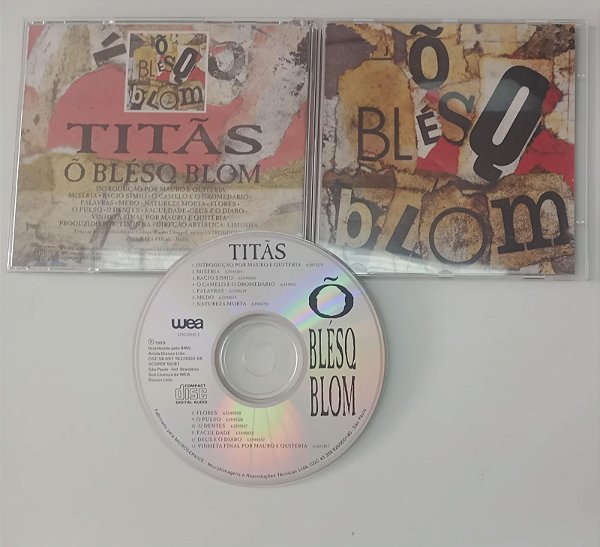 Cd Titãs - Õ Bléso Blom Interprete Titãs (1989) [usado]