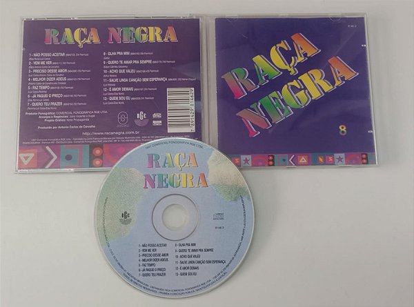 Cd Raça Negra 8 Interprete Raça Negra (1997) [usado]