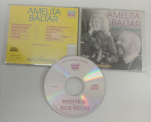 Cd Amelita Baltar com Astor Piazzolla Interprete Amelita Baltar, Astor Piazzolla (1993) [seminovo]