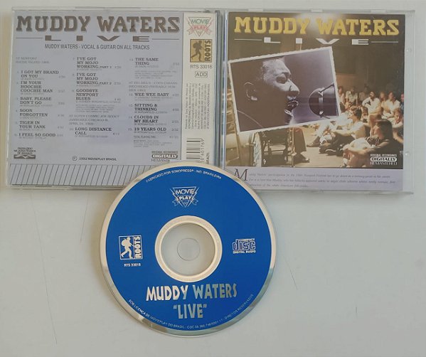 Cd Muddy Waters - Live Interprete Muddy Waters (1992) [usado]