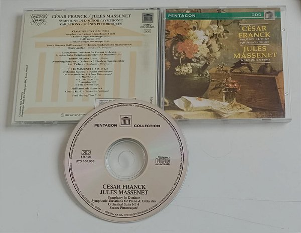 Cd César Franck / Jules Massenet- Philarmonia Slavonica Interprete Philarmonia Slavonica, Alberto Lizzio (1992) [usado]