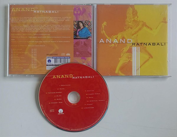 Cd Anand - Ratnabali Adhikari Interprete Ratnabali Adhikari e Músicos (2002) [seminovo]