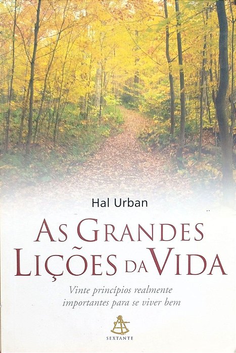 Livro as Grandes Lições da Vida Autor Urban, Hal (2004) [usado]