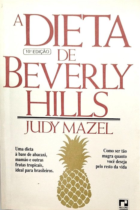 Livro a Dieta de Beverly Hills Autor Mazel, Judy [usado]