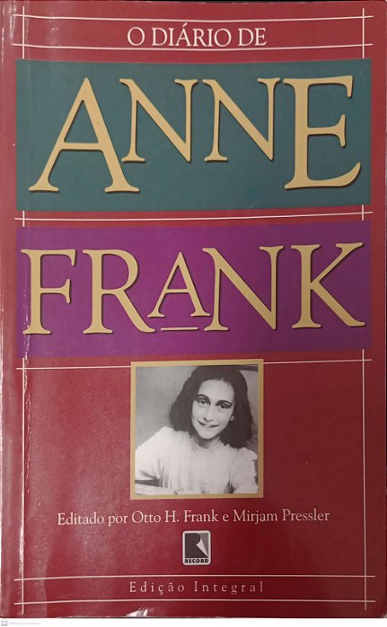 Livro o Diário de Anne Frank Autor Frank, Anne (2001) [usado]