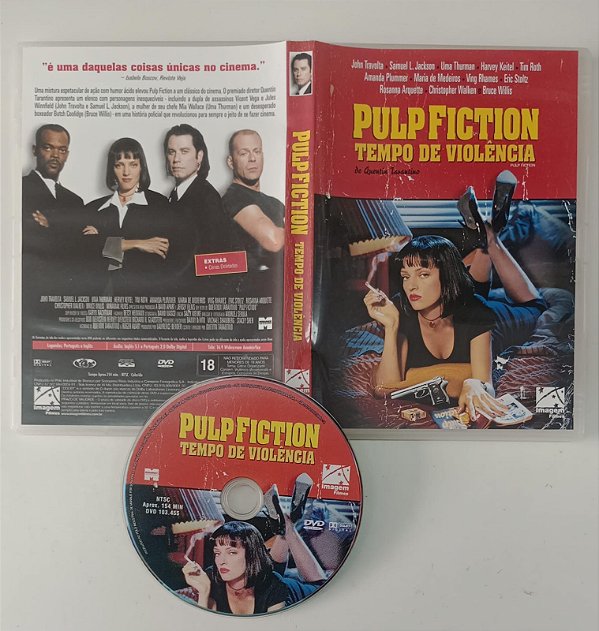 Dvd Pulp Fiction - Tempo de Violência Editora Quentin Tarantino [usado]