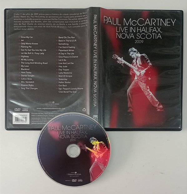 Dvd Paul Mccartney - Live In Halifax 2009 Editora [usado]