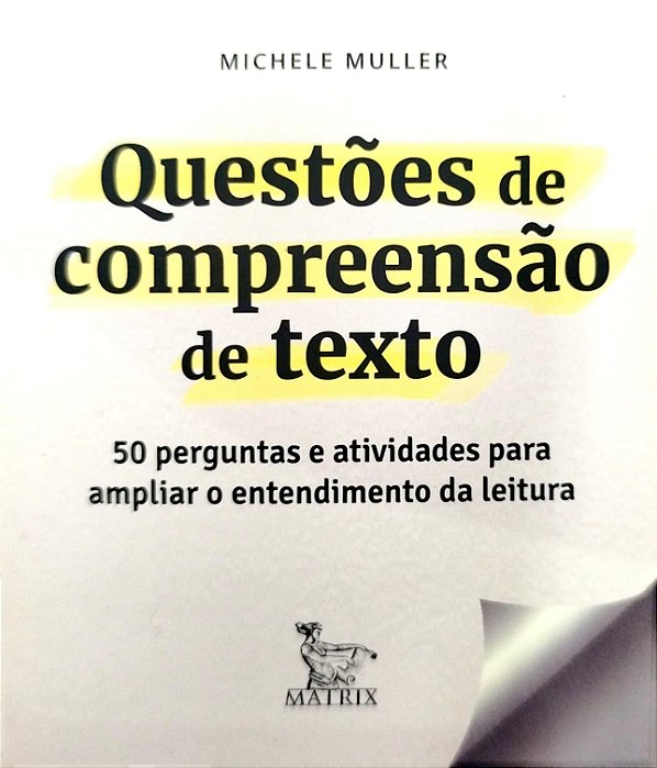 Livro Box Questões de Compreensão de Texto - 50 Perguntaspara Ampliar o Entendimento da Leitura Autor Muller, Michele (2019) [seminovo]