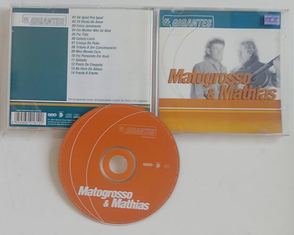 Cd os Gigantes - Matogrosso & Mathias Interprete Matogrosso e Mathias (2002) [usado]