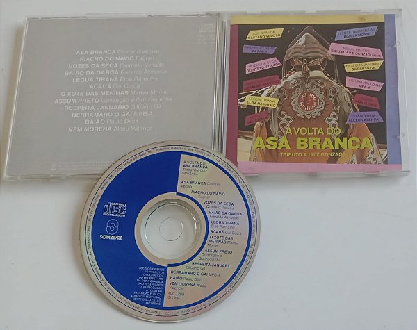 Cd a Volta do Asa Branca - Tributo a Luiz Gonzaga Interprete Vários Artistas (1994) [usado]