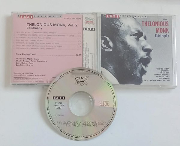 Cd a Jazz Hour With Thelounious Monk Vol. 2 Interprete Thelounious Monk (1992) [usado]