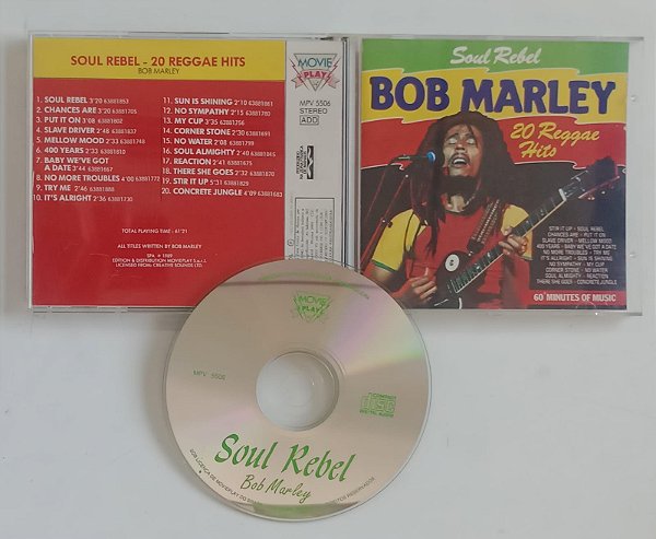 Cd 20 Reggae Hits - Bob Marley Interprete Bob Marley (1993) [usado]