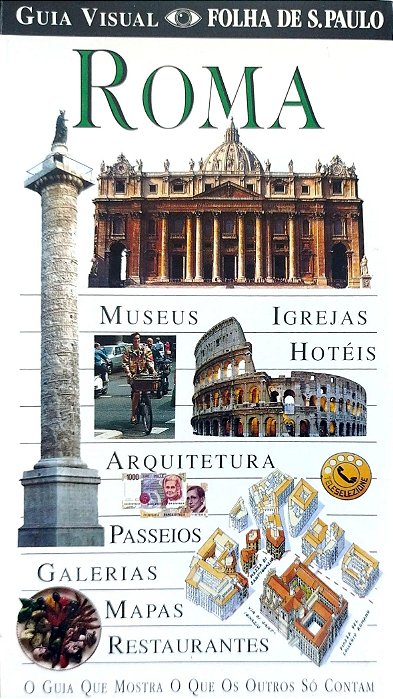Livro Roma - Guia Visual Folha de S. Paulo Autor Várioskindersley, Dorling (1995) [seminovo]