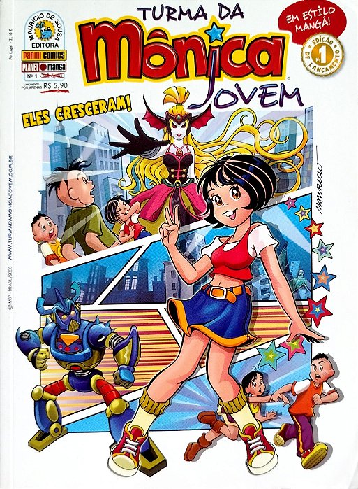 Gibi Turma da Mônica Jovem #1 Autor (2008) [seminovo]