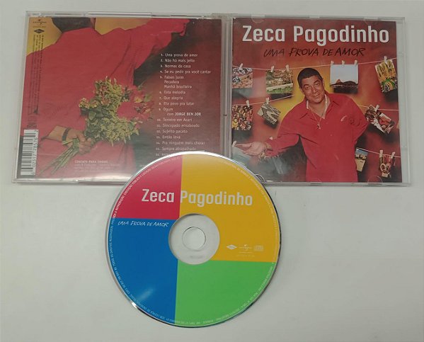 Cd Uma Prova de Amor - Zeca Pagodinho Interprete Zeca Pagodinho (2008) [usado]