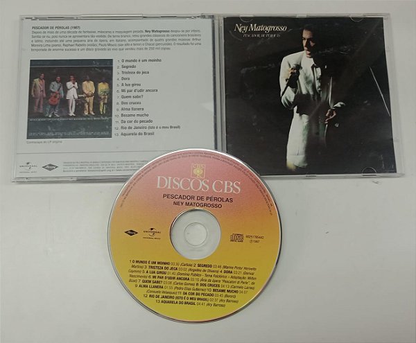 Cd Pescador de Pérolas - Ney Matogrosso Interprete Ney Matogrosso [usado]