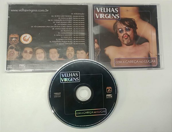 Cd com a Cabeça no Lugar - Velhas Virgens Interprete Velhas Virgens [usado]