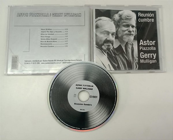 Cd Reunión Cumbre Interprete Astor Piazzolla e Gerry Mulligan (2011) [usado]
