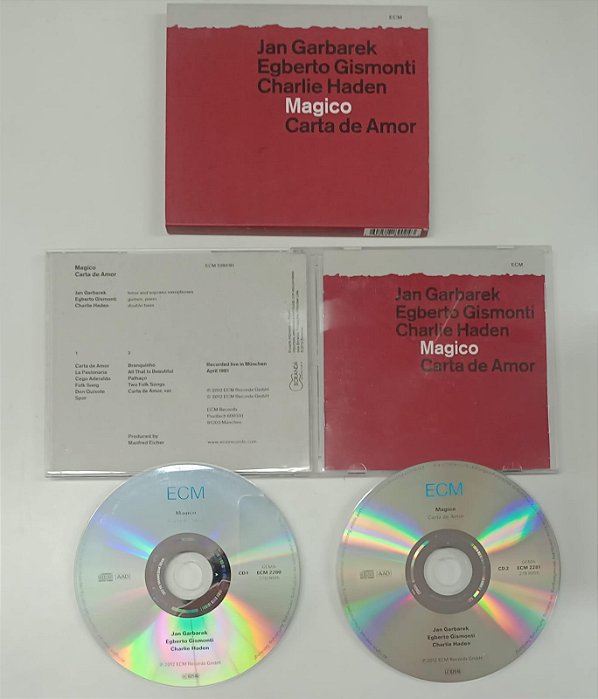 Cd Magico / Carta de Amor Interprete Jan Garbarek, Egberto Gismonti e Charlie Haden (2012) [usado]