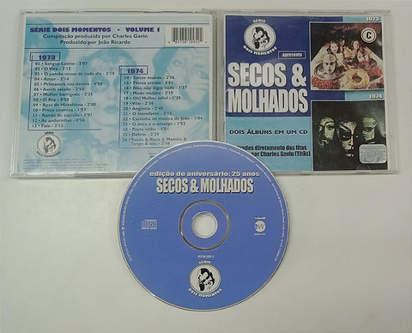 Cd 2 Álbuns em 1 Cd - Secos & Molhados Interprete Secos & Molhados (1999) [usado]