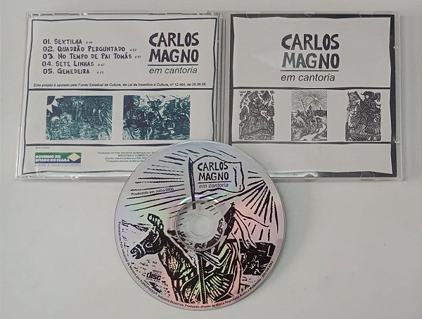 Cd Carlos Magno em Cantoria Interprete Zé Fernandes, Geraldo Amâncio (2000) [usado]