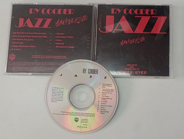 Cd Jazz - Ry Cooder Interprete Ry Cooder, Joseph Byrd [seminovo]