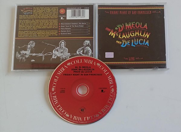 Cd Friday Night In San Francisco - Al Di Meola, John Mclaughlin, Paco de Lucia Interprete Al Di Meola, John Mclaughlin, Paco de Lucia (1997) [seminovo]
