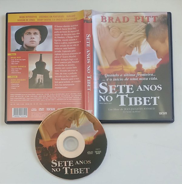 Dvd Sete Anos no Tibet Editora Jean-jacques Annaud [seminovo]
