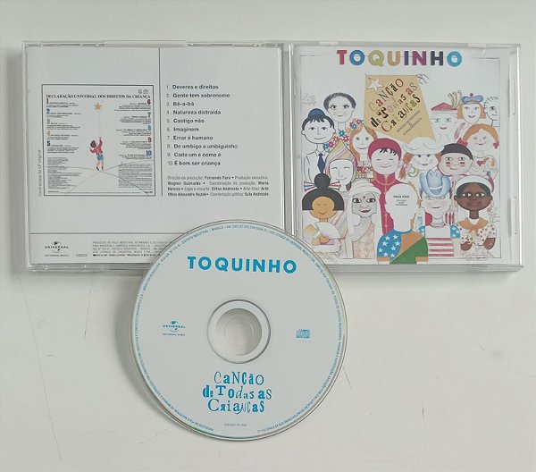 Cd Canção de Todas as Crianças - Toquinho Interprete Toquinho [usado]