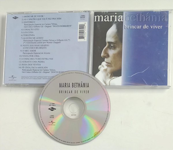 Cd Brincar de Viver - Maria Bethânia Interprete Maria Bethânia (1999) [usado]