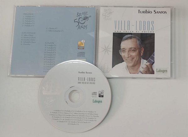 Cd Villa-lobos / Uma Valsa de Paixão - Turíbio Santos Interprete Turíbio Santos [usado]