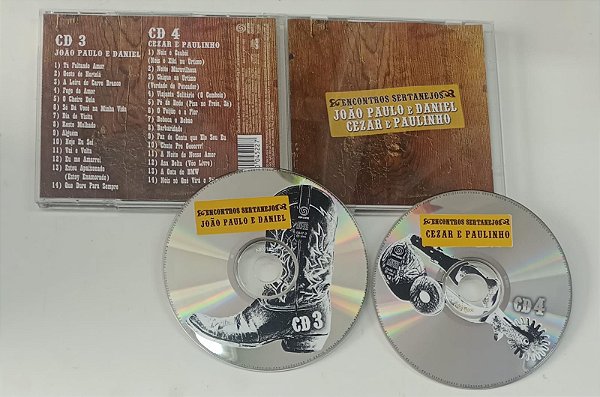 Cd Encontros Sertanejos - João Paulo & Daniel Cezar e Paulinho Interprete João Paulo, Daniel Cezar e Paulinho (2000) [usado]