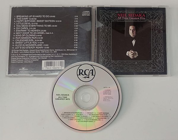 Cd All Time Greatest Hits - Neil Sodaka Interprete Neil Sodaka (1988) [usado]
