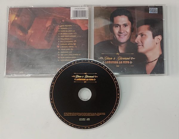 Cd Acústico ao Vivo - Gian & Giovani Interprete Gian e Giovani (2004) [seminovo]