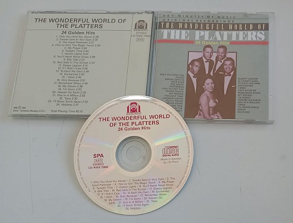 Cd 24 Golden Hits - The Wonderful World Of The Platters Interprete The Platters (1988) [usado]