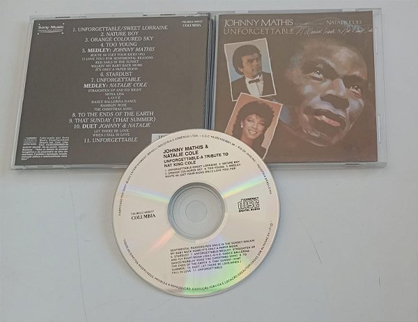 Cd Unforgetable a Tribute To Nat King Cole - Johnny Mathis & Natalie Cole Interprete Johnny Mathis, Natalie Cole [usado]