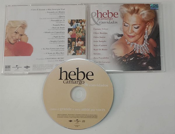 Cd Como é Grande o Meu Amor por Vocês - Hebe Camargo & Convidados Interprete Hebe Camargo, Vários Artistas (2001) [usado]